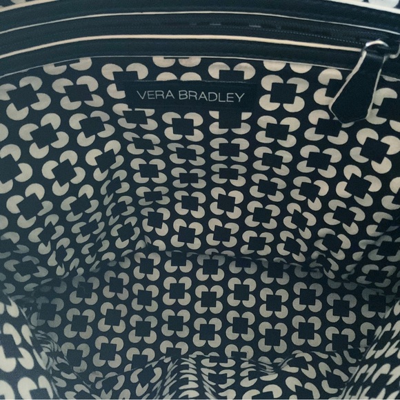 Vera Bradley Faux Leather Black Drawstring Backpack - Picture 6 of 12